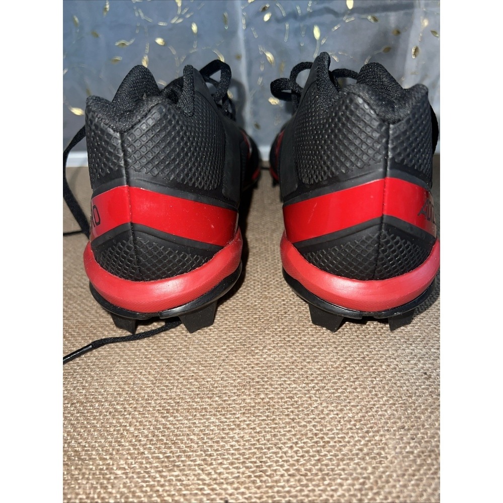 Adidas Mens Adizero Impact .2 MD Football Cleats Black & Red IF5102 Size 7 - Picture 5 of 11
